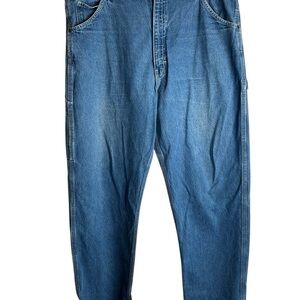 Key Men’s 38x30 (measured) Carpenter Jeans Blue Workwear 4945